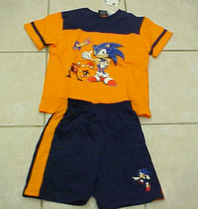 Boys Shirt Shorts Set Sonic Sports