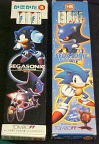 Boxes of Sonic vs. Metal Sonic theme pencils