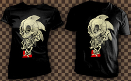 Bare Bone Sonic Skeleton Tee