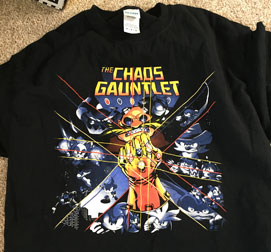 Chaos Gauntlet Avengers Parody Tee