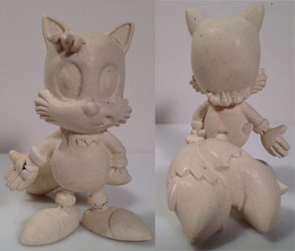 Wax Prototype Tails Figure