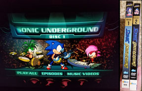 Sonic Underground Disk Menu