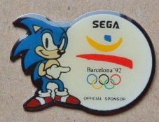 1992 Barcelona Olympic Pin Sonic