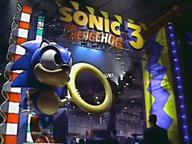 CES 1994 Sonic 3 Ring Holding Statue