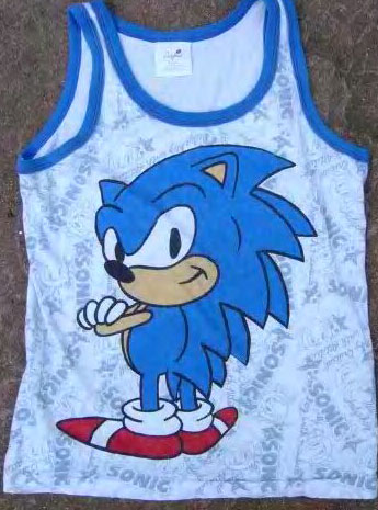 Short Sonic kids under-shirt with pattern
