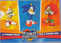Sonic Heroes Post Card Stickers