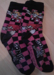 Tails Knuckles Checkered Socks