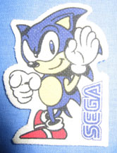 Sega Sonic Iron On Patch