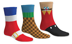 Set of 3 Sonic Eggman Theme Socks