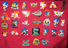 Sonic Tails Eggman Metal Enamel Pin Collection Photo
