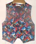 Busy matching vest to tie