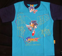 Sonic X cast shirt blue variant