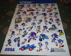Sonic through history GamesMaster Poster