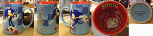 Sonic Spinball Roller Coaster Souvenier Mug