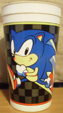 Jumping Sonic tall plastic cup