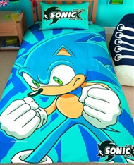 Sonic Side Reversable Bed Blanket