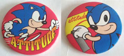 2 Attitude Sonic classic pin buttons