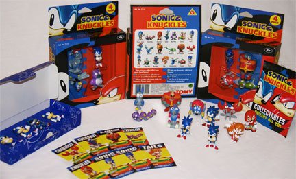 UK PVC Sonic Figures Sets Boxes Cards