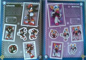 Sticker Shadow & Rouge Bat Pages