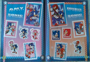Sticker Sonic Amy & Knuckles Pages