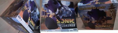 Sonic Unleashed store promo cube