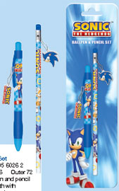 Sonic Charms Pen & Pencil Set