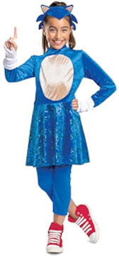 Sparkle Skirt Girls Sonic Costume