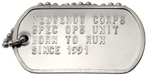 Hedgehog Corps Dog Tag