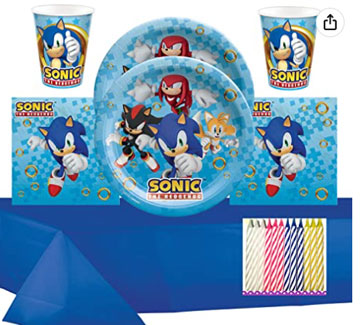 Amscan Sonic Party Supplies Set
