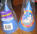 Cone Sonic the Hedgehog Paper Party Hats Photo