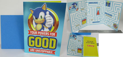 Sonic Maze Card Hallmark 2023