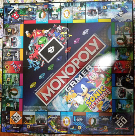 Sonic Boardgame Monopoly 2020 Gamer Board