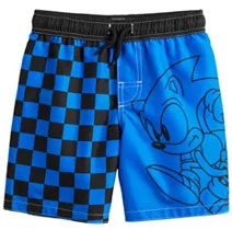 Kohls Swim Trunks Checker Blue