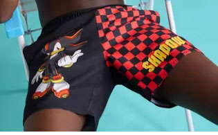 Shadow Swim Trunks Mens Split Leg Hot Topic