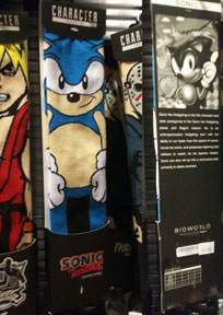 Bio World Odd Tall Sonic Character Socks