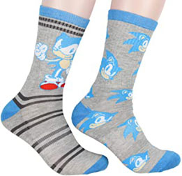 Bio World Adults Sonic Socks 2 Pack Gray