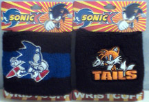 Hot Topic Sonic & Tails Wrist Cuffs