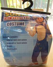 Sonic costume halloween sale bag