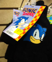 Sonic Fingerless Glove Black