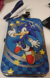Glitter Strap Phone Wallet Case Sonic