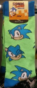 Bio World Green Classic Faces Sonic Socks