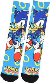 Sonic Rings Tall Crew Socks