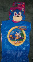 Viny Sonic Costume Plastic Mask Halloween