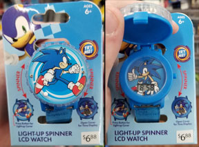 Plastic Digital Light and Spin Sonic Watch Kids