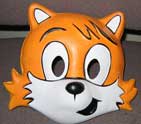 Tails plastic halloween face mask