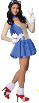 Women's Size Sonic Costume Halloween