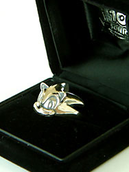 Silver Sonic ring in box