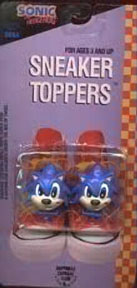 Sonic sneaker toppers or lace clips for shoes