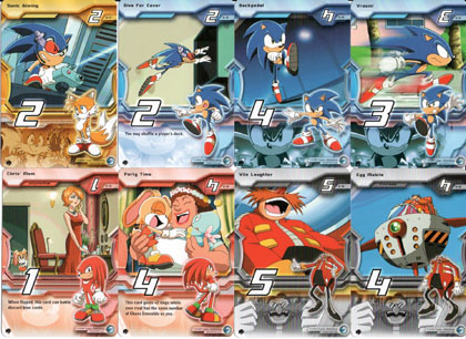 Sonic X Trading Cards Close Shot