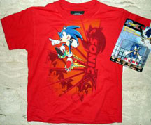 Light Rays Sonic character red shirt